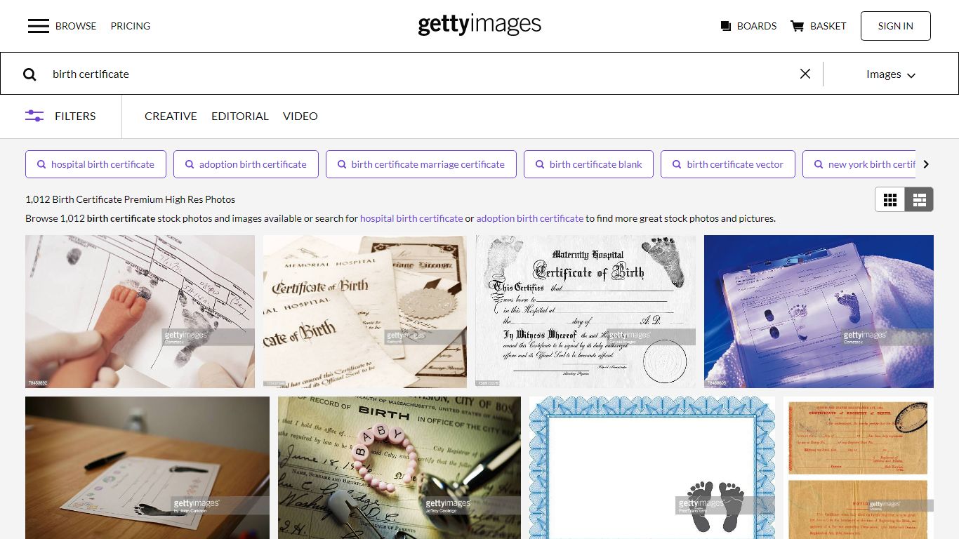 Birth Certificate Photos and Premium High Res Pictures - Getty Images